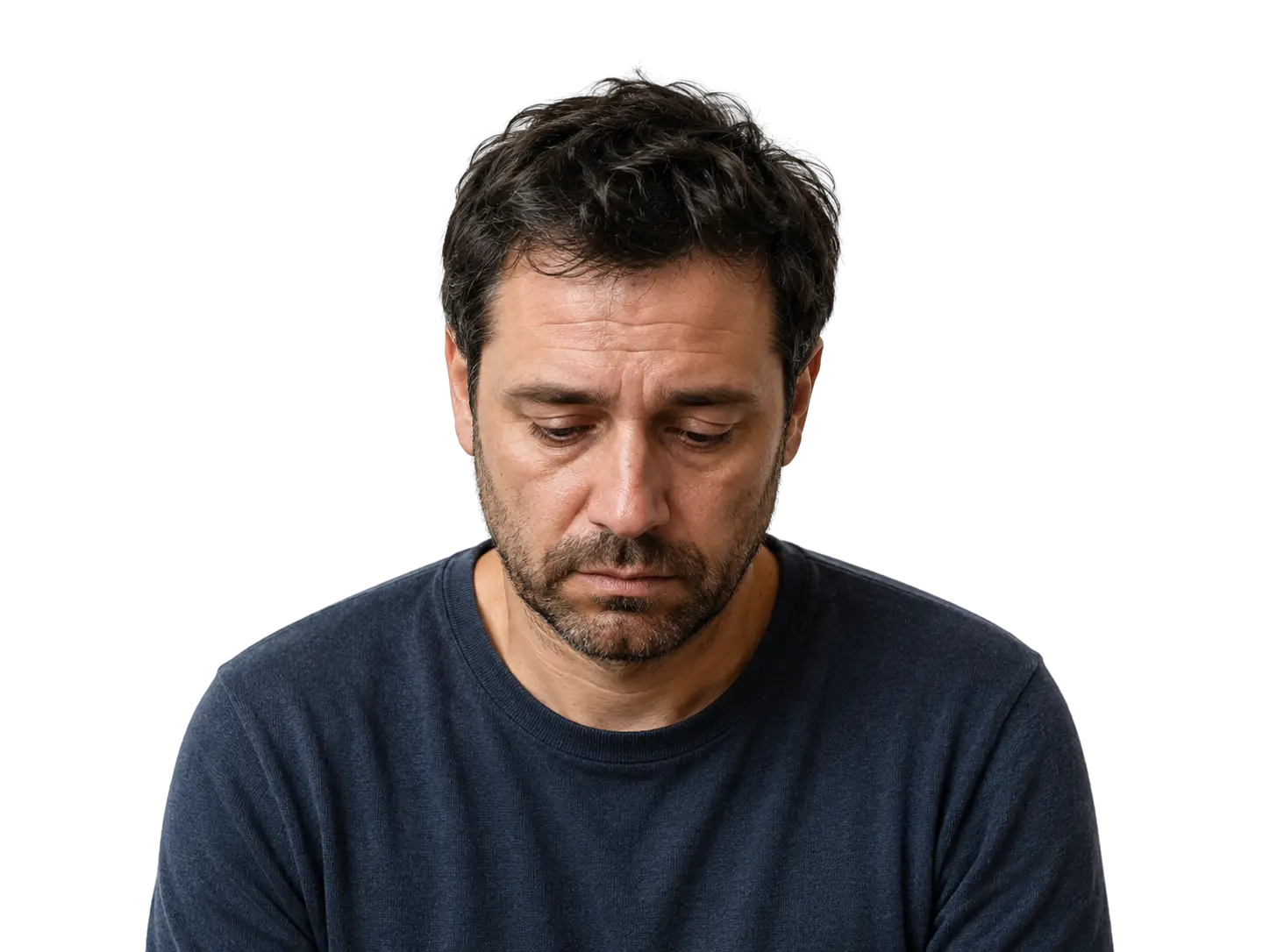 Hombre estresado